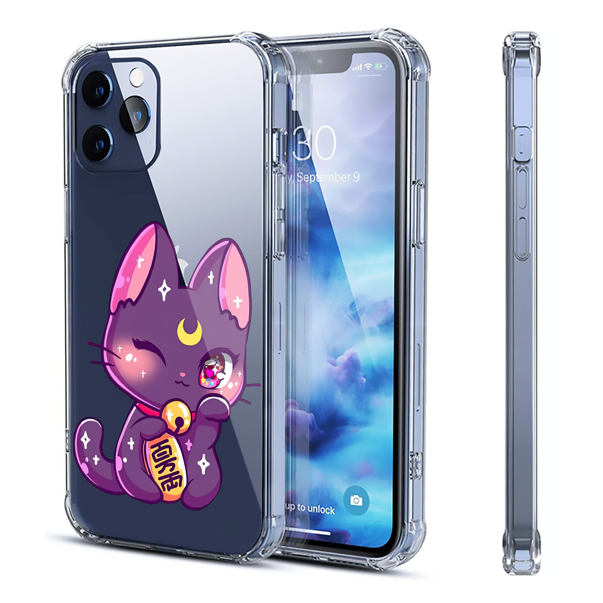 （画像用） 美少女戦士セーラームーン Sailor Moon 【iPhone 12シリーズ対応】透明スマホケース（クリアソフトケース）